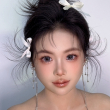 超美的波浪烫鲜花造型